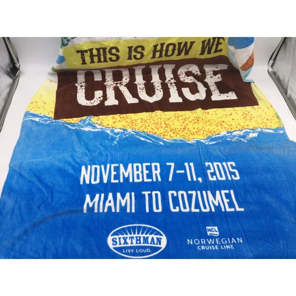 Florida Georgia Line 2015 Cruise Beach Towel Sixthman This Is How We Cruise #1